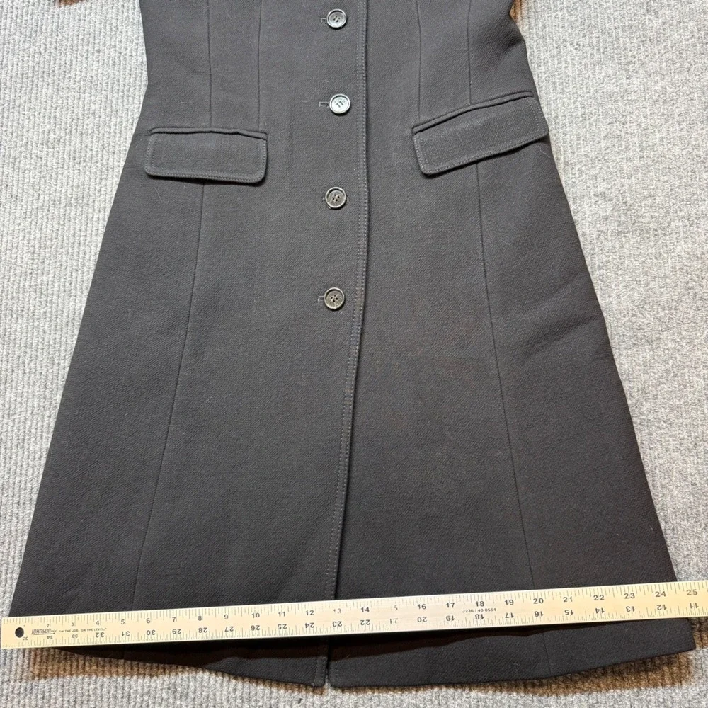 J.Crew Lady Day Double Cloth Coat 4 Tall Black Italian Wool Thinsulate Insulated